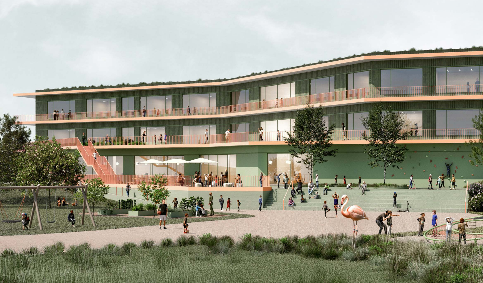 Neubau Grundschule in Elversberg | 1. Platz